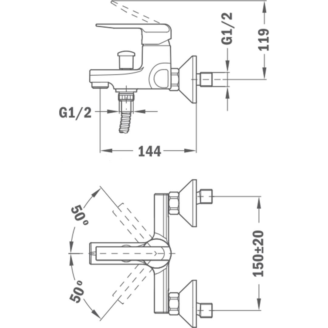 Inca bath/shower mixer and handpiece set 5310212 – Teka 11.16.16.5.0863 – снимка 1